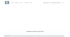 Desktop Screenshot of korkmazlarplastik.com